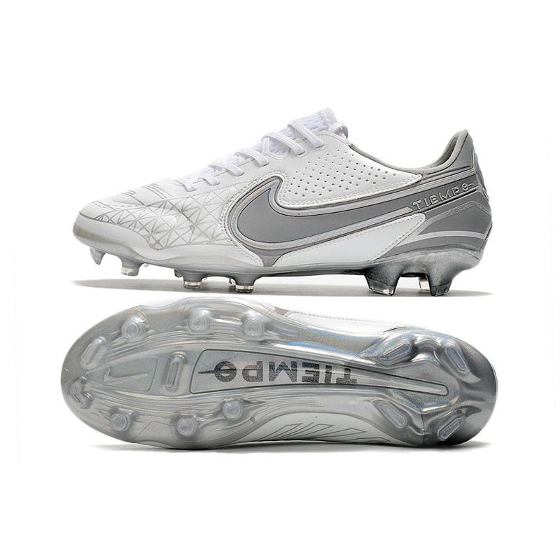 Nike Tiempo Legend IX Elite FG Bílý Šedá